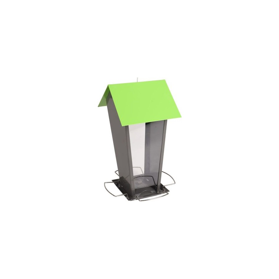 # VOEDERSILO ZADEN ELICIA METAAL GRIJS 16x17,5x30CM