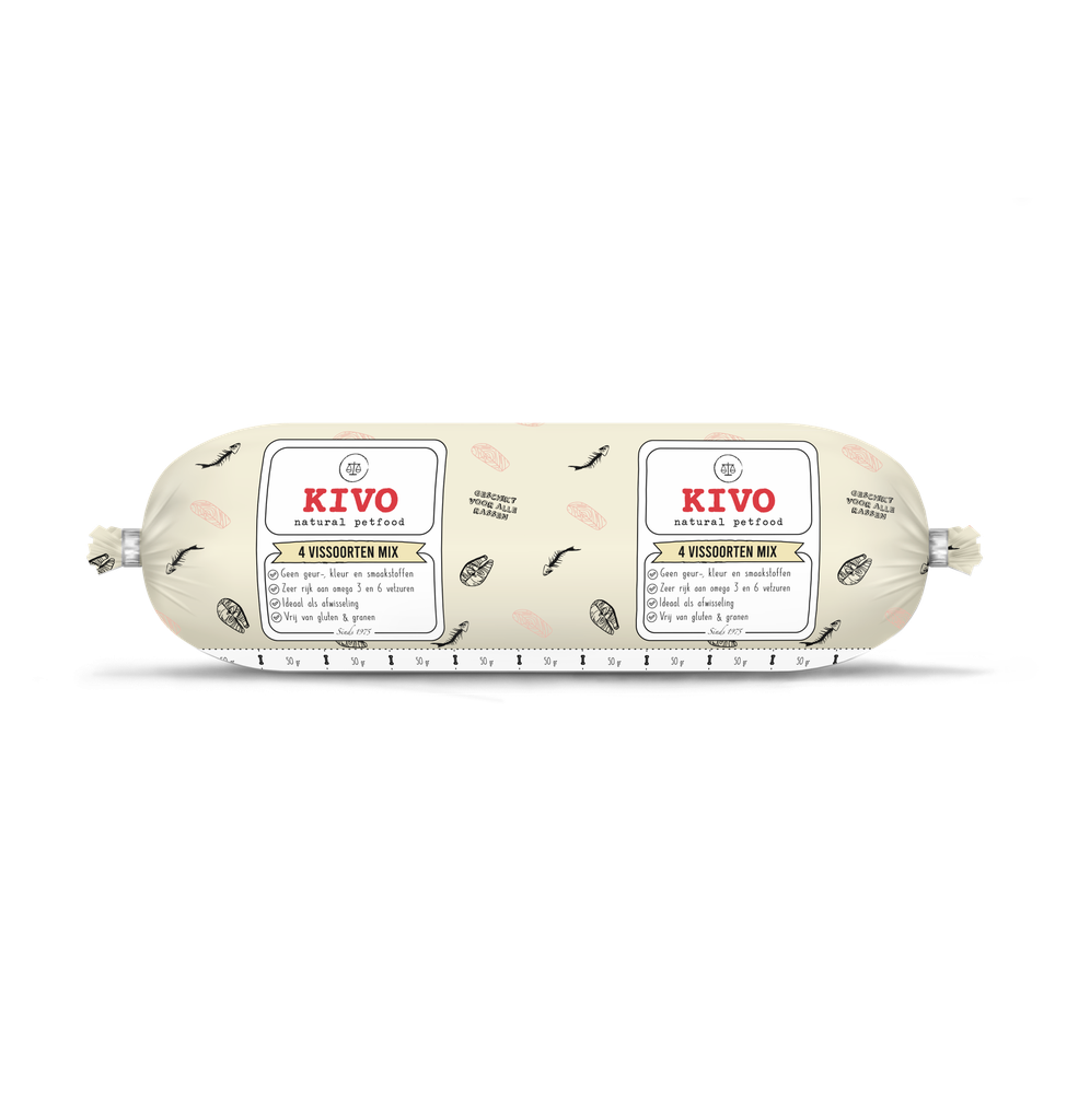 KIVO 4 vissoorten compleet 500 gram
