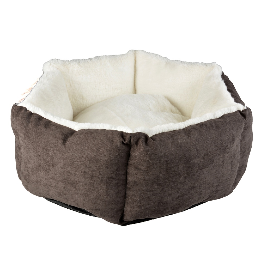 # Mand hexa Velvet Concrete XL - 95x95x28 antraciet/wit