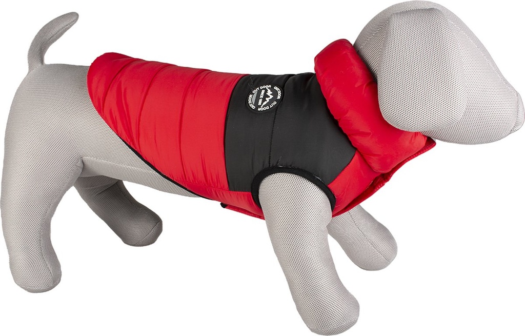 Hondenjas Puffer M - 50CM rood/zwart