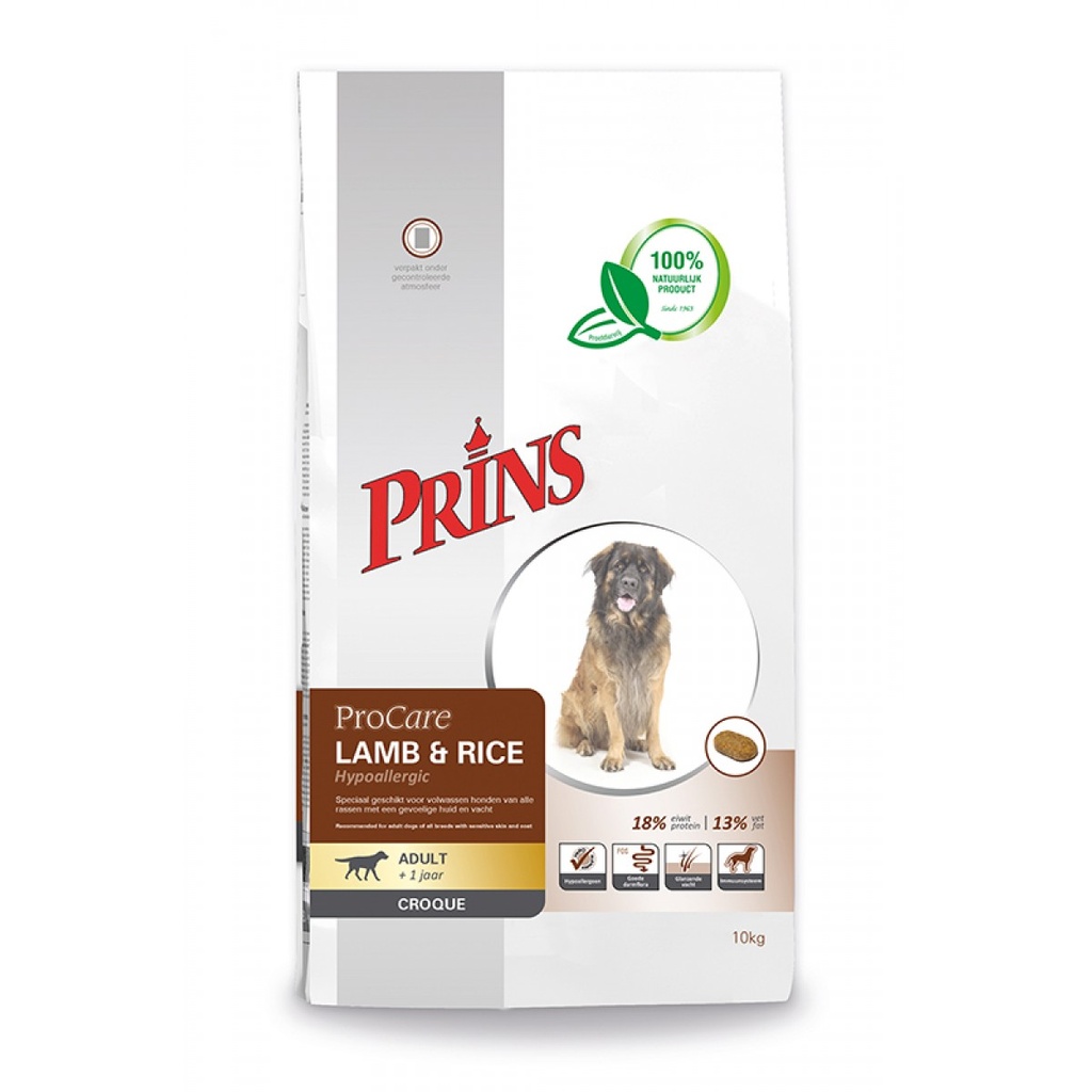 Prins ProCare Lamb & Rice Hypoallergic 10 kg