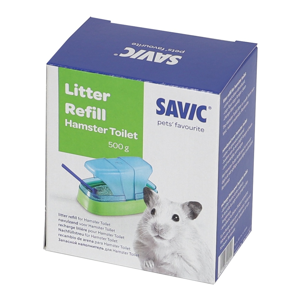 Navulling Hamstertoilet