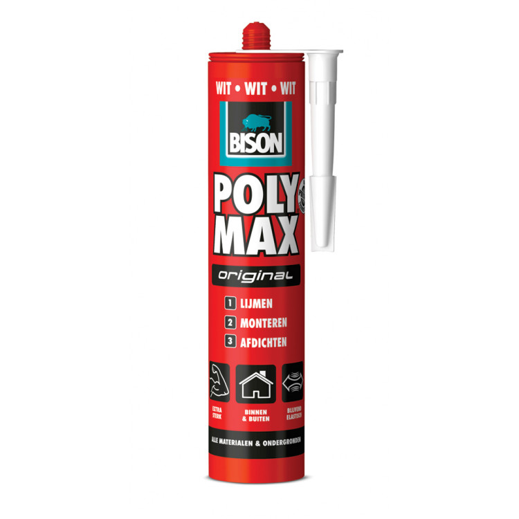 BISON POLYMAX WIT 0,425KG