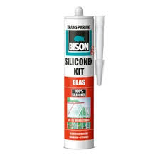 BISON SILICONENKIT GLAS TRANSP 0,31L