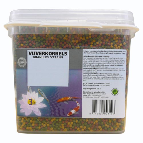 Vijverkorrels 2,5 liter 3 mm