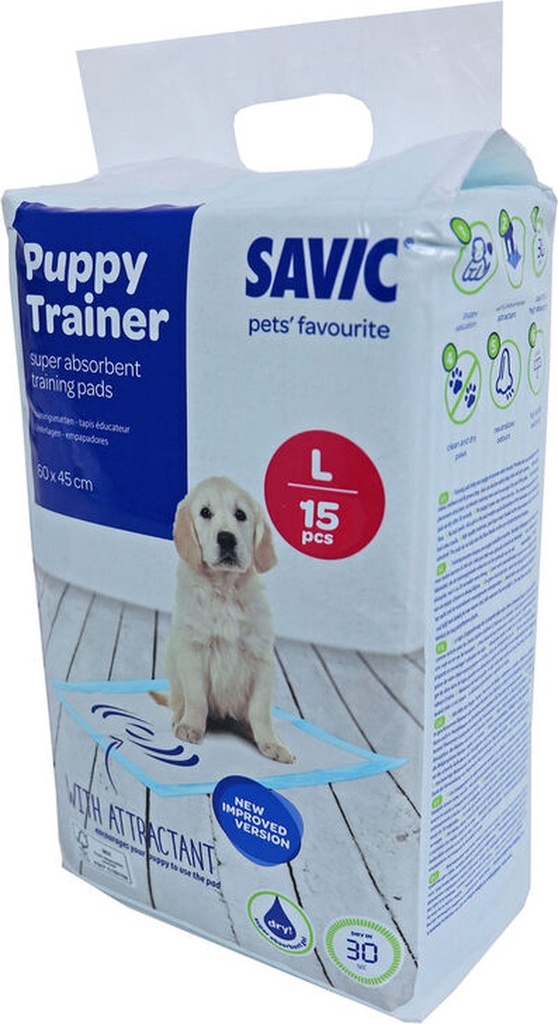 PUPPYTRAINER LARGE 60X45 CM PAK A 15 ST