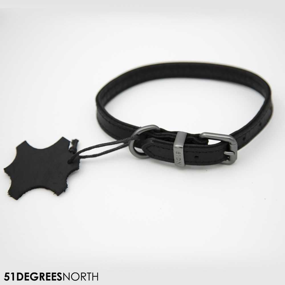 51 - Milano - Collar - Classic - Black - 10mm x 36cm