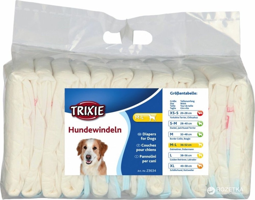 Luiers voor teven M-L 36-52cm