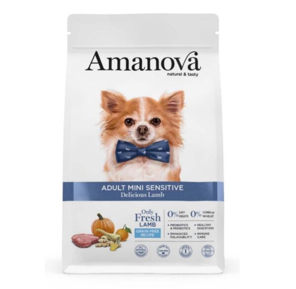 Amanova Dog Adult Sensitive Mini Lamb 7kg
