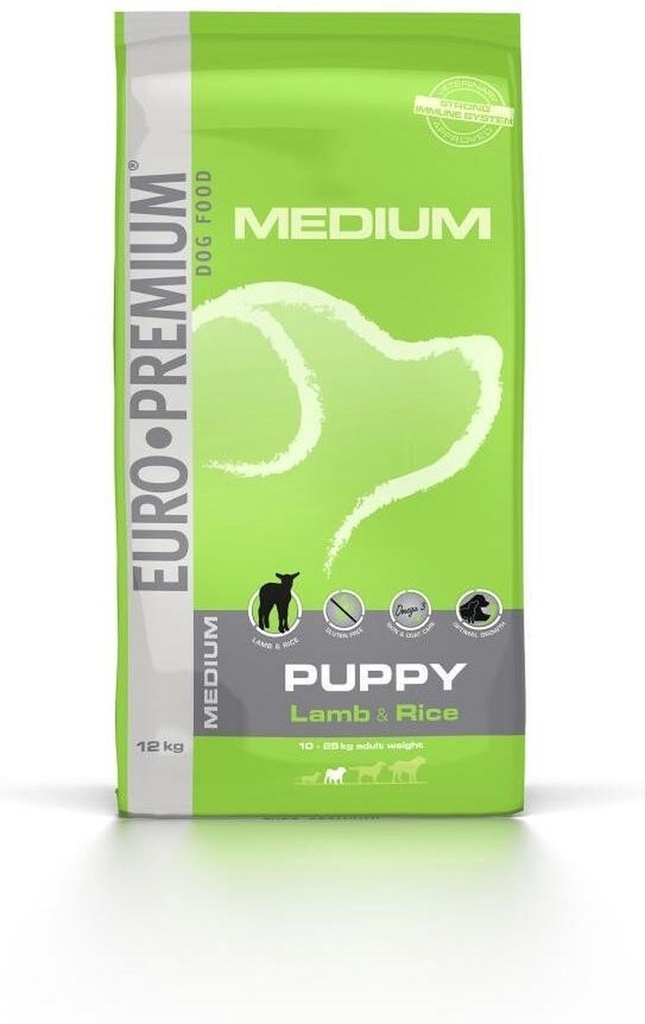 Euro Premium Puppy lam/rijst 12,5 kg