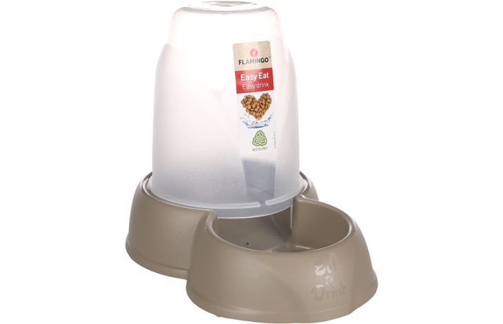 VOER+WATERAUTOMAAT ZENA TAUPE 1,6L 17,5x27x21CM