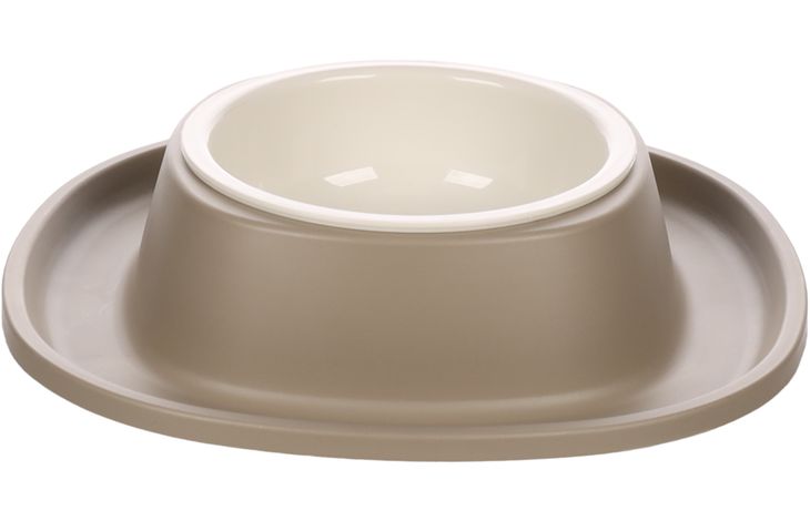 EET- EN DRINKPOT MET HOUDER ILKO S TAUPE 0,2L DIA9,5CM 19,5x4,5CM