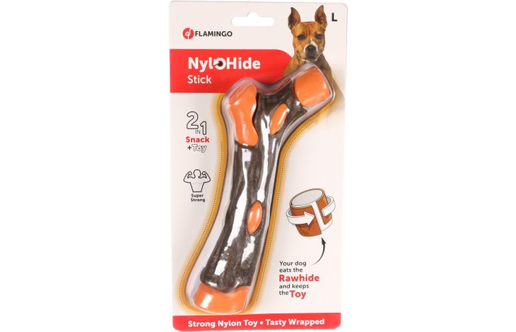 NYLON STOK MET BUFFELHUID 12CM