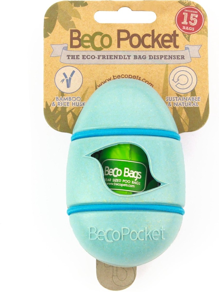 # Beco Pocket Poop Bags Dispenser Blue/Green