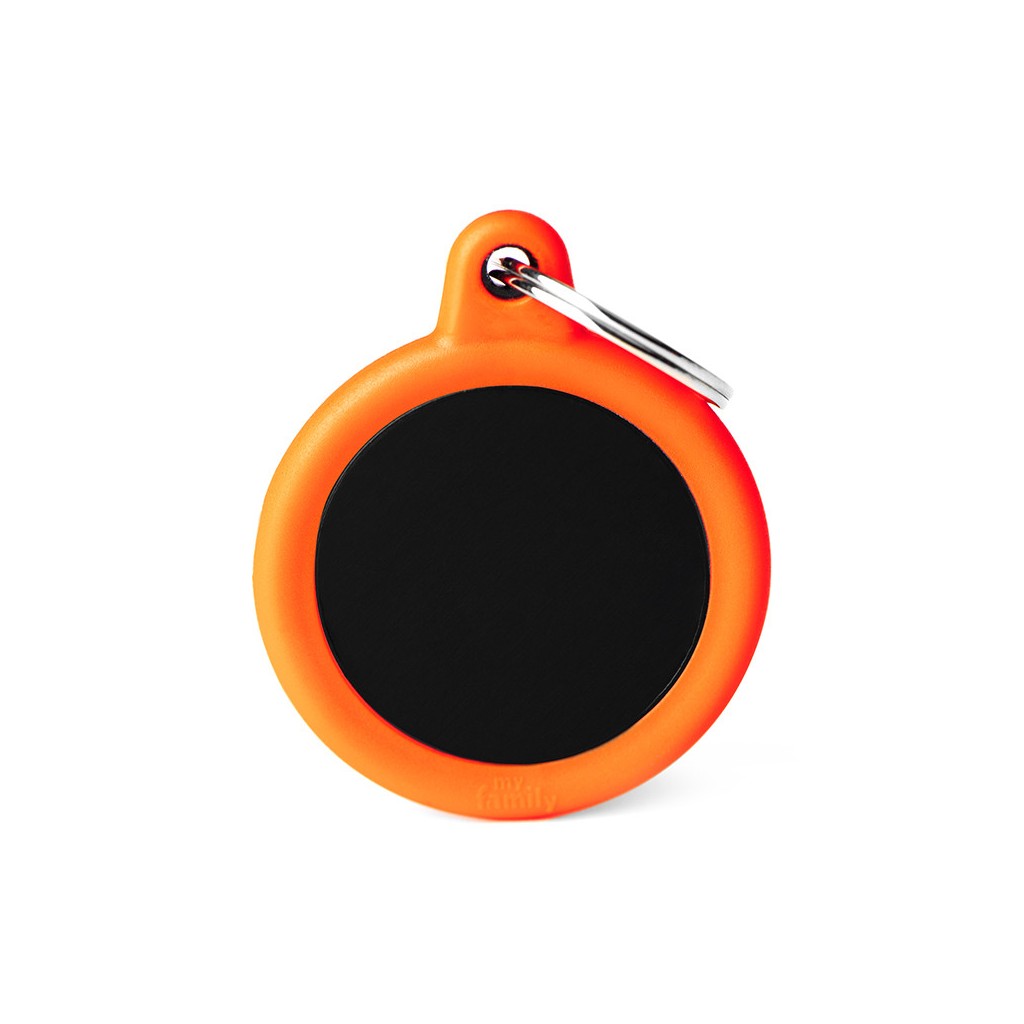 BLACK CIRCLE ALU ORANGE RUBBER