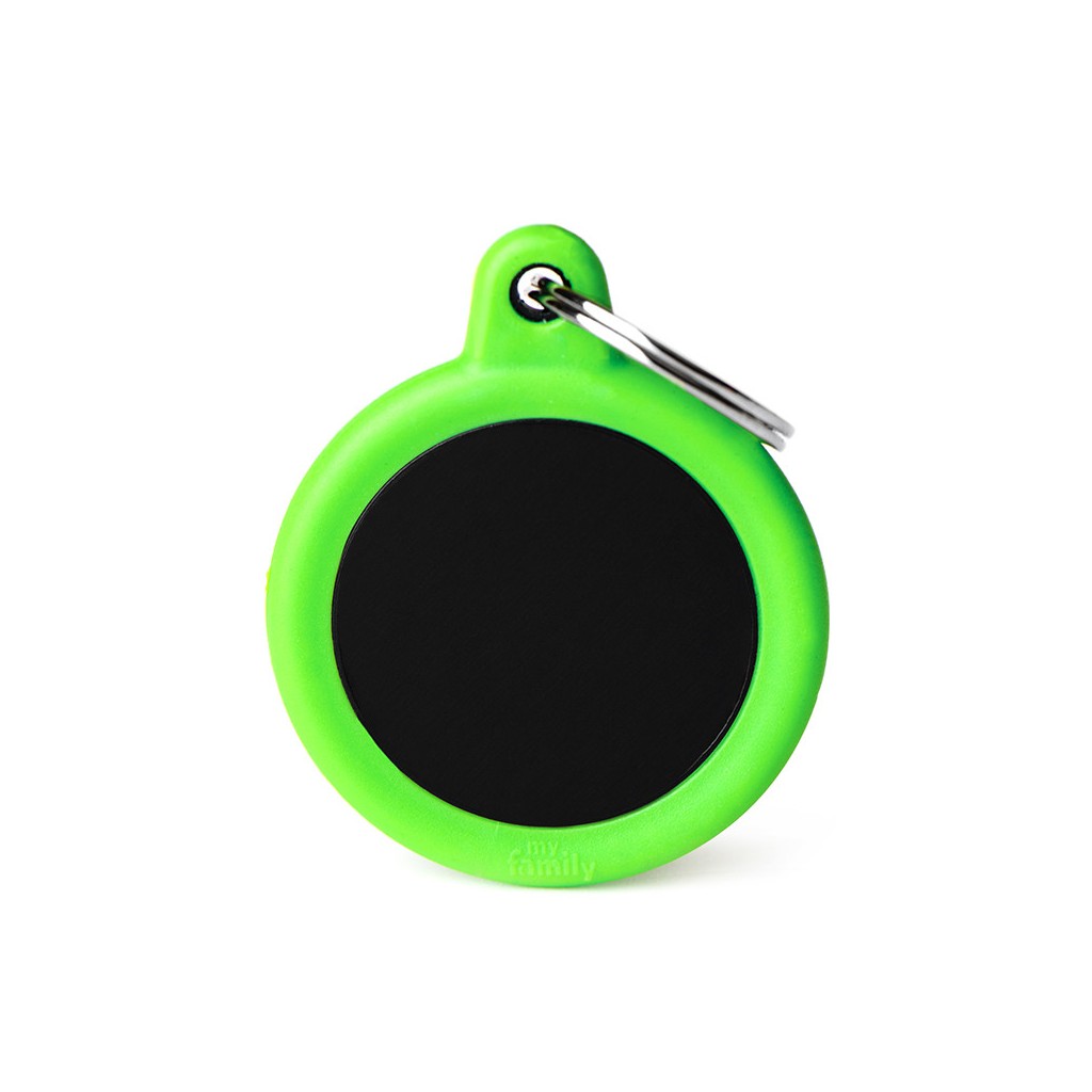 BLACK CIRCLE ALU GREEN RUBBER