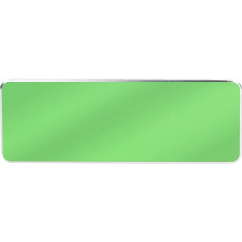BADGE ALU RECTANGLE GREEN