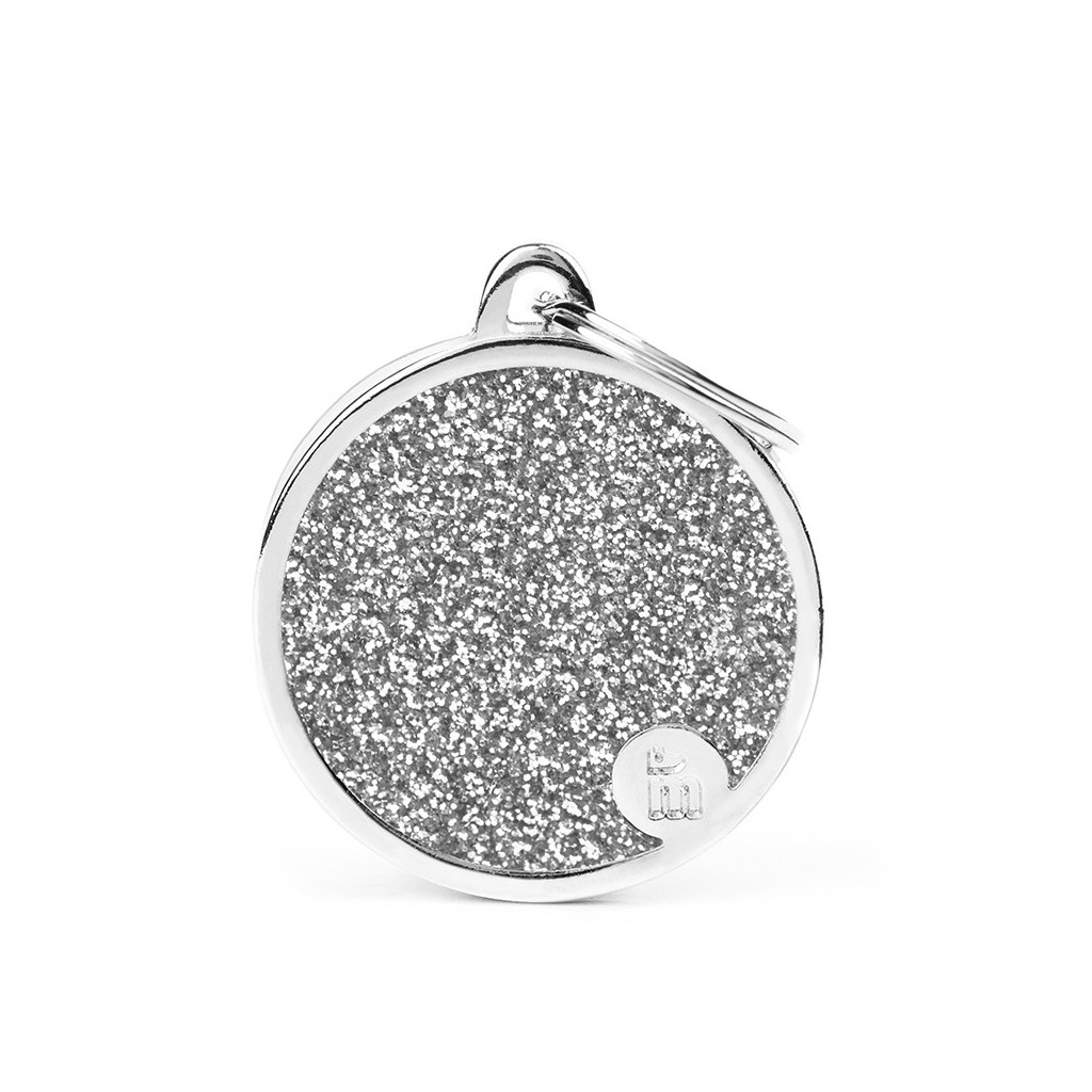 BIG CIRCLE GLITTER GREY