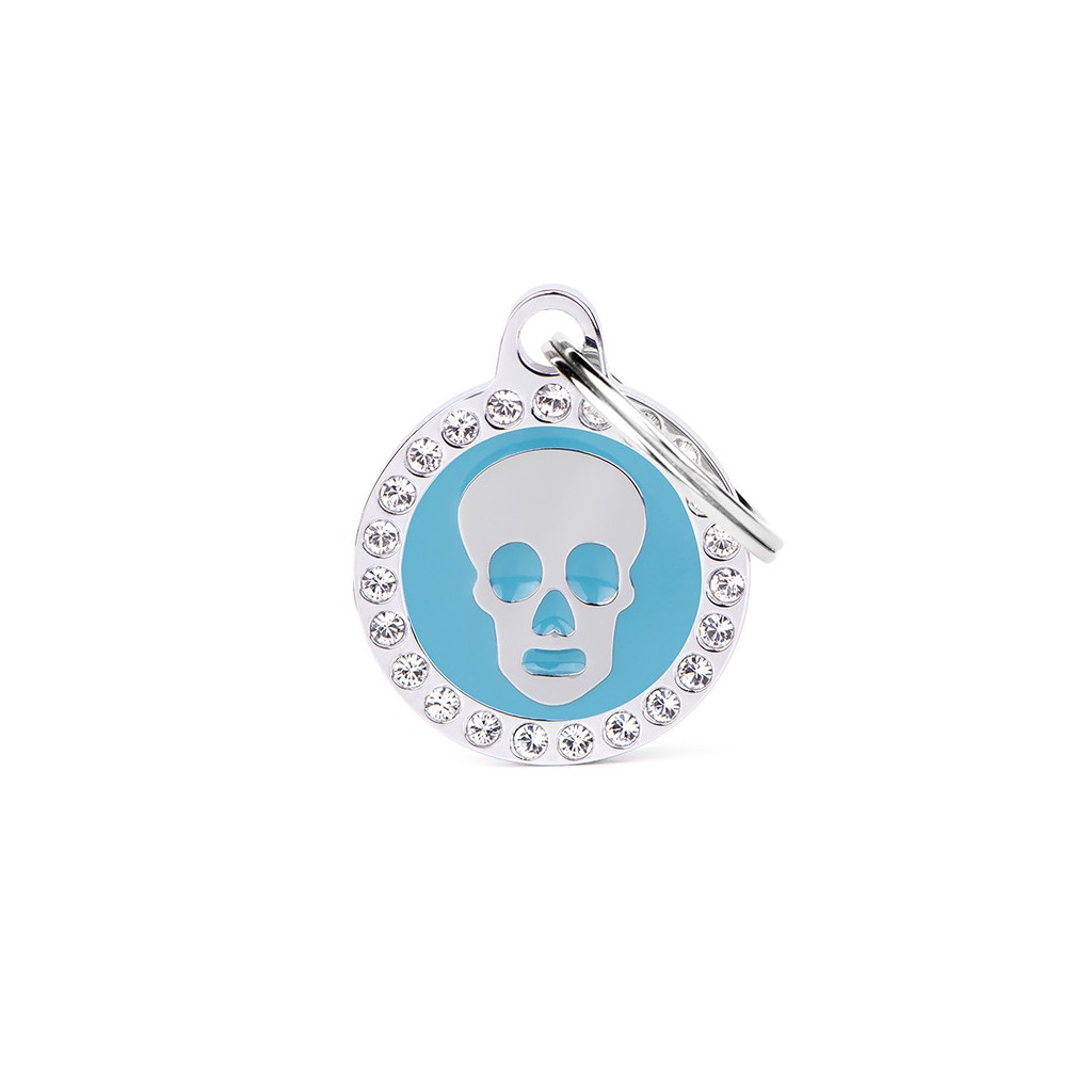 LIGHT BLUE GLAM SKULL