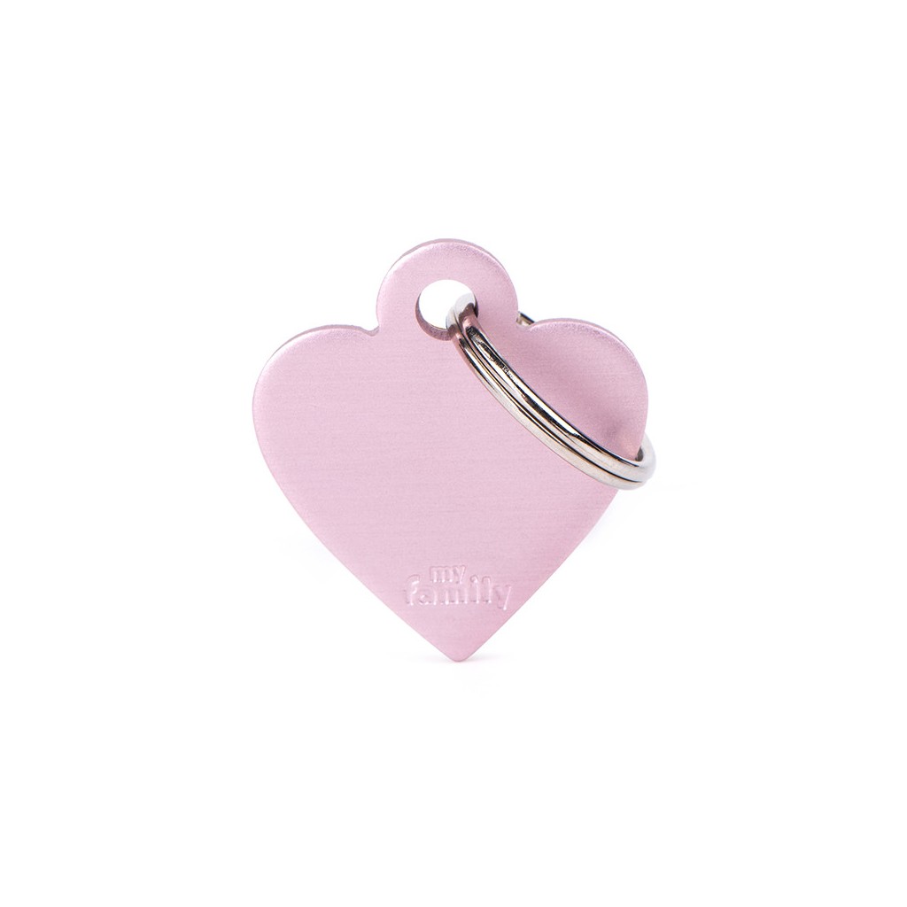 SMALL HEART ALUMINUM PINK