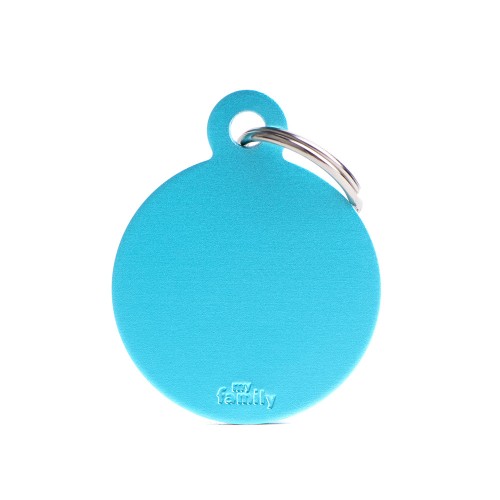BIG ROUND ALUMINUM LIGHT BLUE