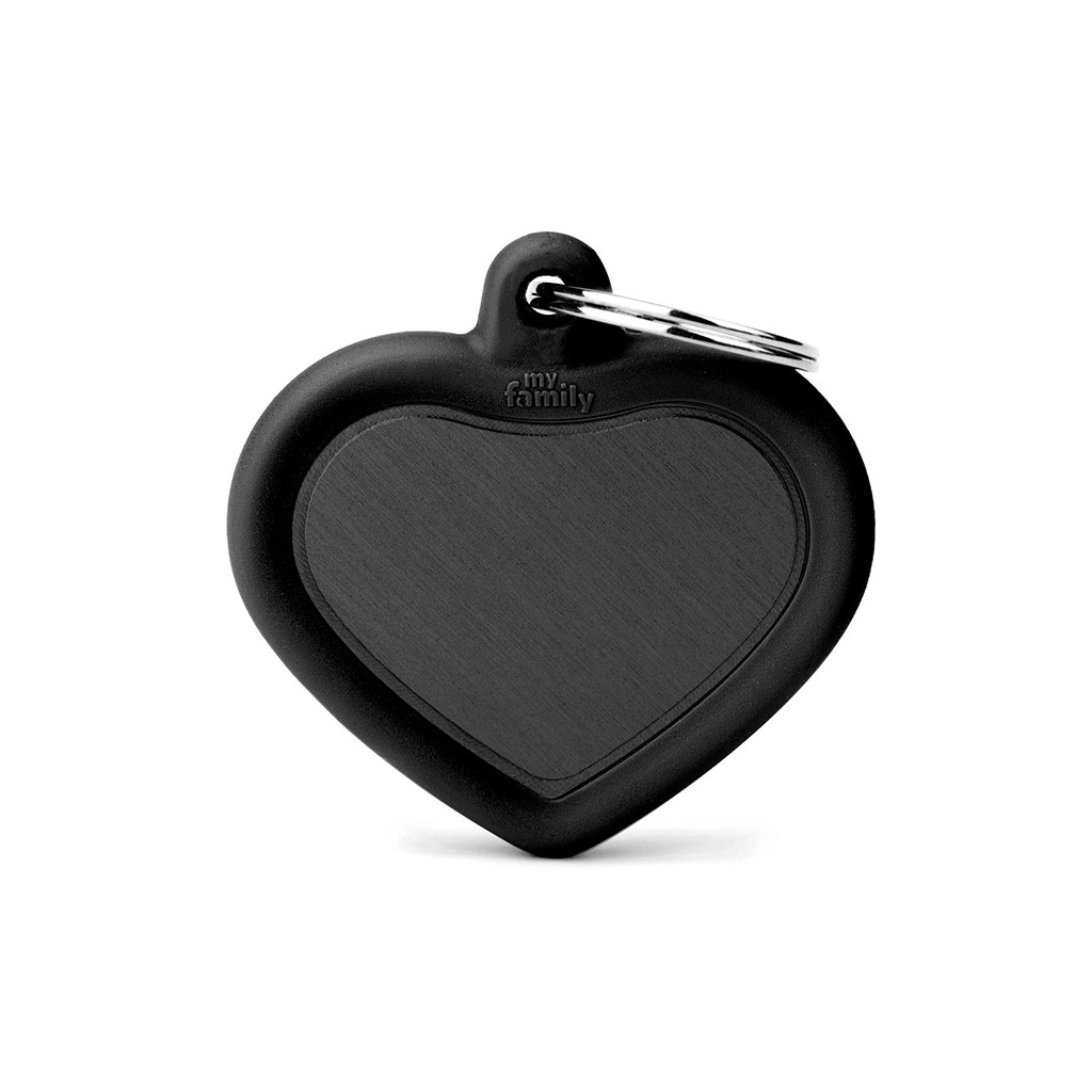 BLACK HEART ALU BLACK RUBBER
