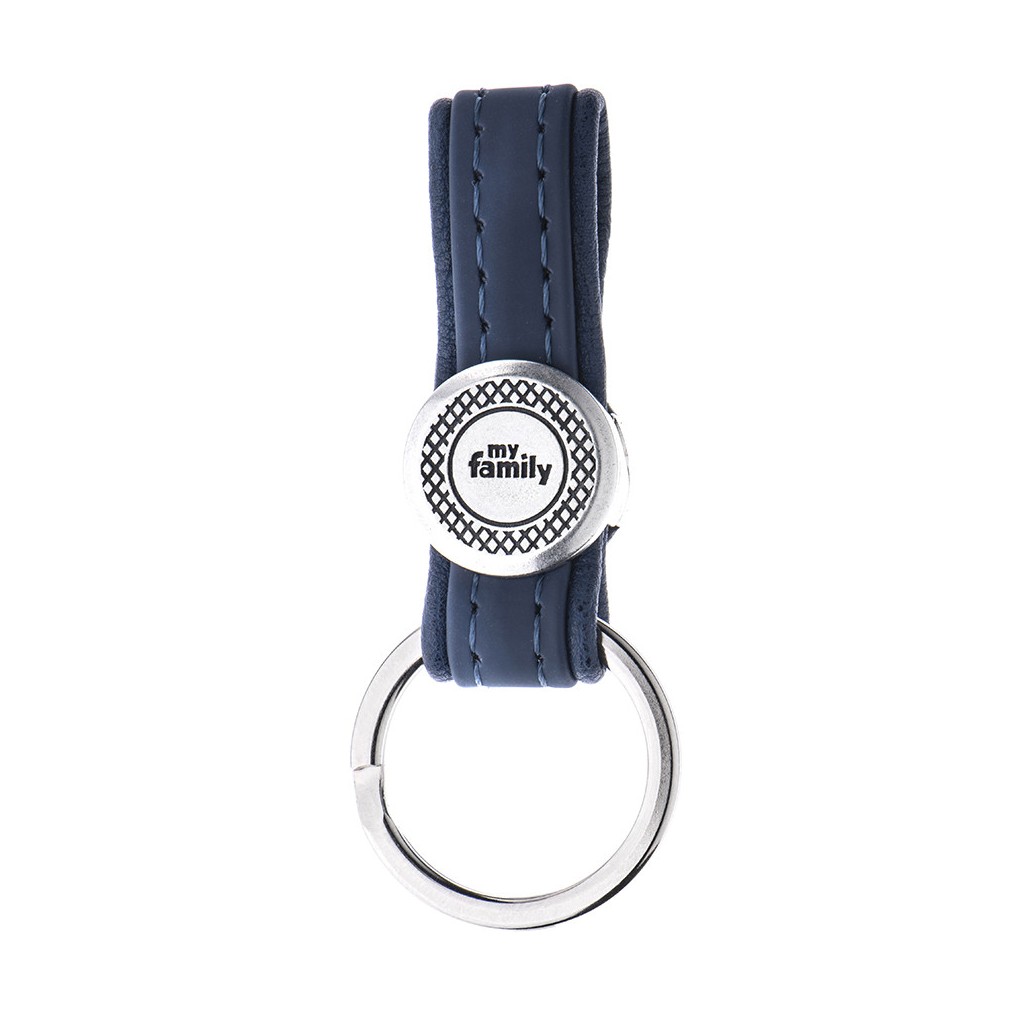 BLUE BILBAO KEYRING ANTIQUE SILVER