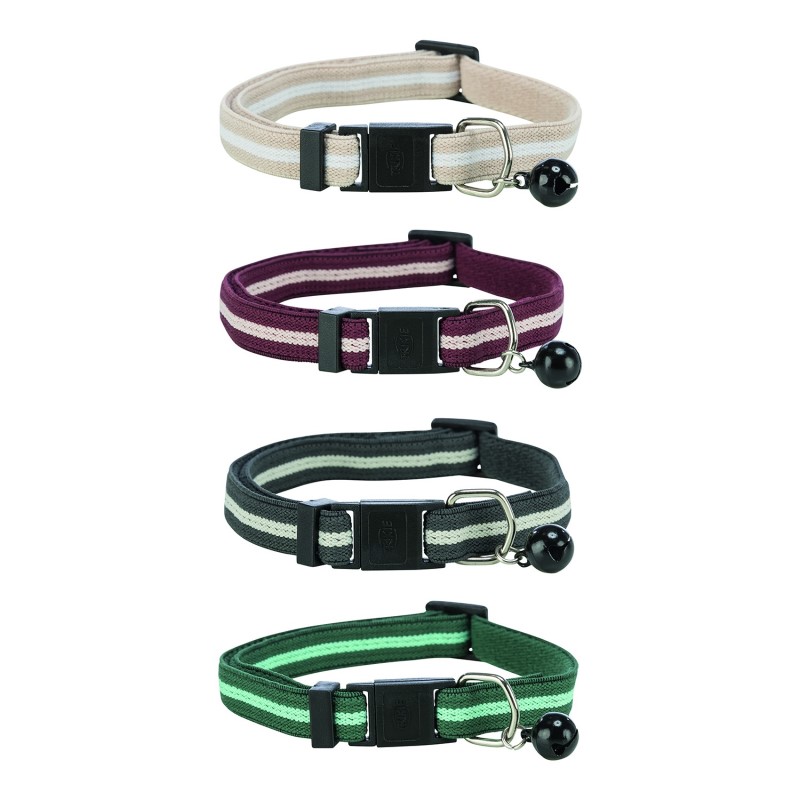 Kattenhalsband elastisch, strepen