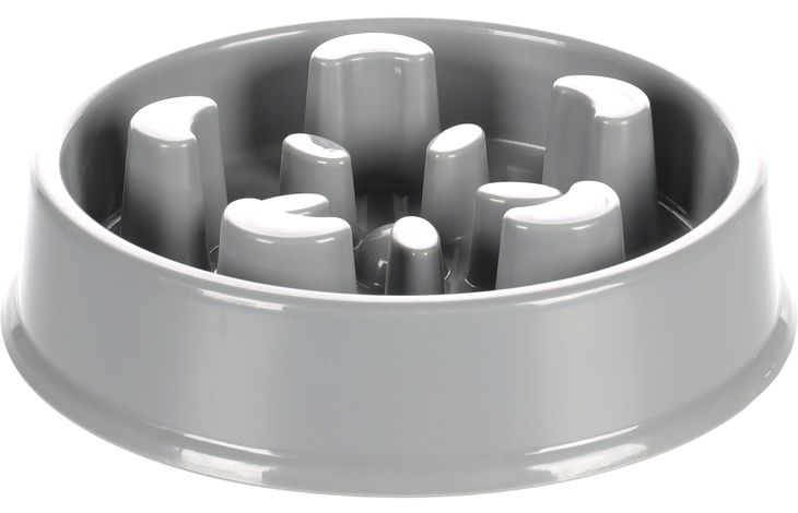 EETPOT BOBO 2 SLOW FEEDER GRIJS DIA. 16,5 CM 500ML