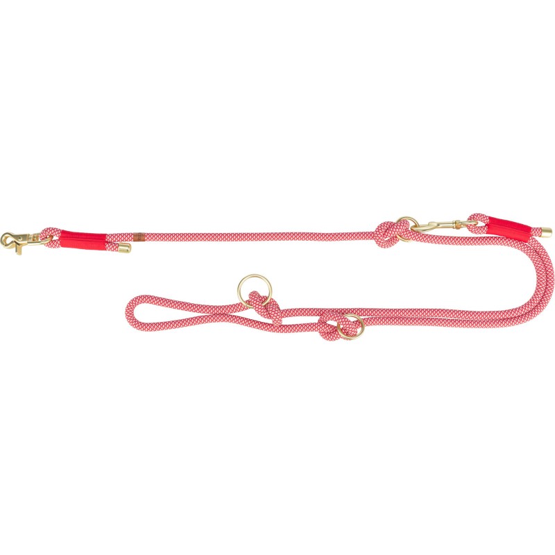 Soft Rope Verstelbare Riem S–XL 2,00 m/ø 10 mm Rood/creme
