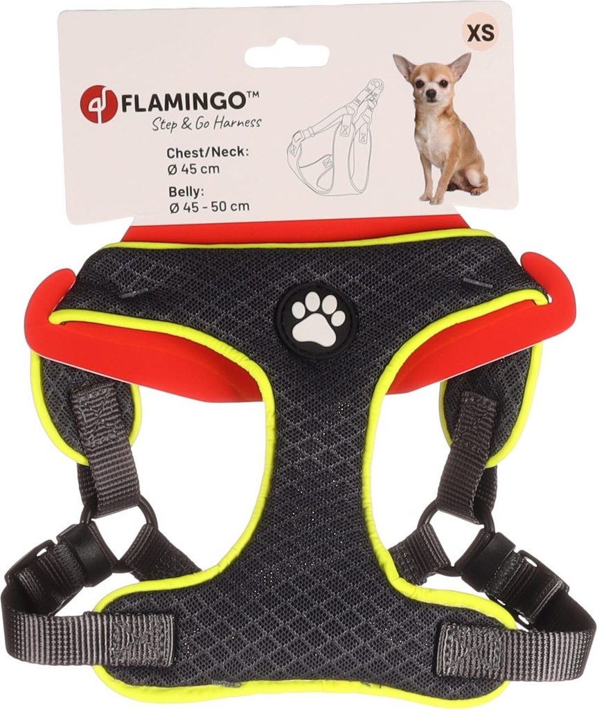 HARNAS STEP&GO TASHA GRIJS XS 45-50cm