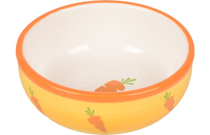 EETPOT KNAAGDIER IBO KERAMISCH GEEL 13CM 310ML