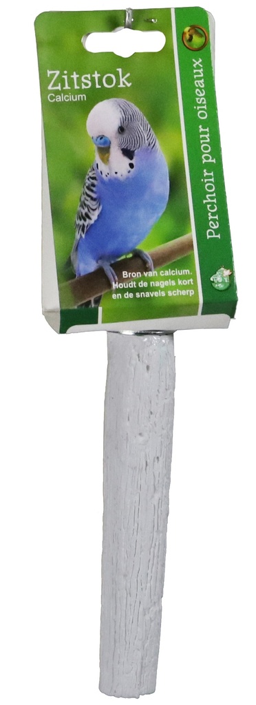 ZITSTOK CALCIUM WIT + SCHROEFDRAAD 15CM