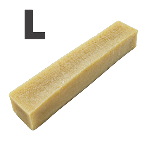 [20-112] Kauwkaas L 1 Stuk. 100% Natuurlijk, Lactosevrij En Hypoallergeen. (Krimp)