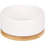 [522986 / 522987] EET- EN DRINKPOT BIANCO ROND WIT/GRIJS