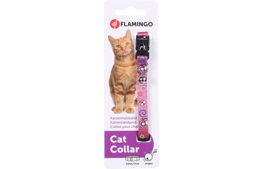 [1031356] KATTENHALSBAND ZIGGI MUISMOTIEF LILA 20-35CM 10MM