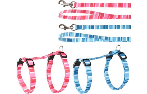 [560928] KATTENHARNAS + LIJN ALFRY 20-35CM 1 0MM ASSORTIMENT