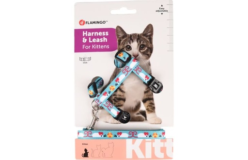[560938] KITTENHARNAS + LIJN ARWEN PRINT MUI S 15-25CM 10MM