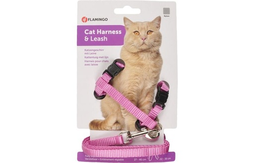 [1031205] KATTENHARNAS + LIJN ZIGGI ROZE 20-3 5CM 10MM