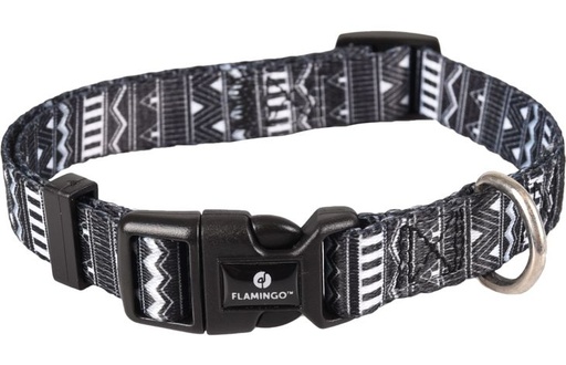 [520124] HALSBAND SADIE ZWART/WIT XS 20-35CM 10MM