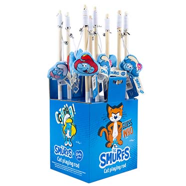 [13586] De Smurfen magnetische speelhengels 42x8,5x2 - display Meerkleurig