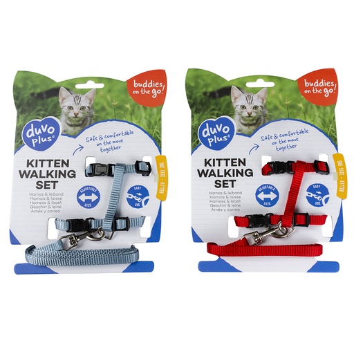 [11198] KITTEN WANDELSET UNI 15-25cm / 8mm-125cm gemengde kleuren