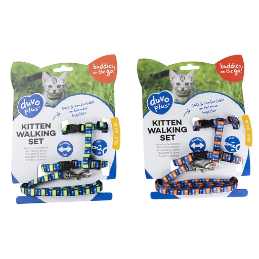 [11215] KITTEN WANDELSET VISGRAAT 15-25cm / 8mm-125cm gemengde kleuren