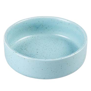 [14405] Eetkom Stone Speckle 330ml - S - 12,8x12,8x4,5cm turquoise