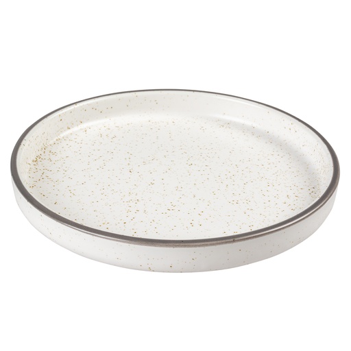 [14408] Eetschaal Stone Speckle 150ml - 16,2x16,2x2,5cm wit
