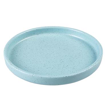 [14409] Eetschaal Stone Speckle 150ml - 16,2x16,2x2,5cm turquoise