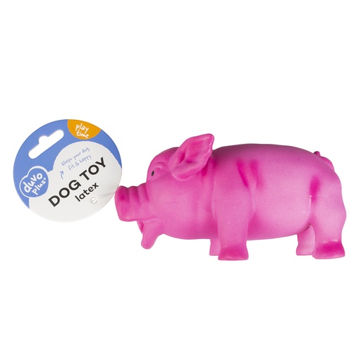 [400008] Latex Knorrend Varken 10cm - display roze