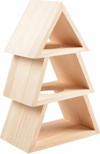 [14314] Houten klauterboom 16x10x25cm bruin