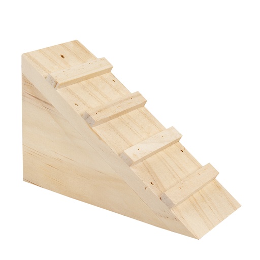 [14348] Houten trap 14x6x9cm Houtkleurig