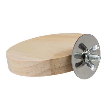 [14352] Houten O-platform 8,5x8,5cm Houtkleurig